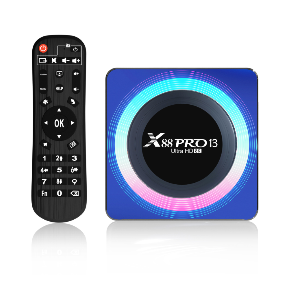 اندروید باکس X88 PRO 13 BLUE 4GB 64GB